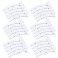 30 Pieces Professional Plastic Alligator Hair Clips for Hair Salon Styling Sectioning Duckbill Hair Clips Barrettes Pins Accessories for Men Women Girls Teens (White)