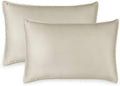 King Pillowcases by Pure Bamboo, Genuine 100% Organic Viscose Derived from Bamboo, Luxuriously Soft & Cooling, Double Stitching, Envelope Closure (2 King Pillowcases, Sand)