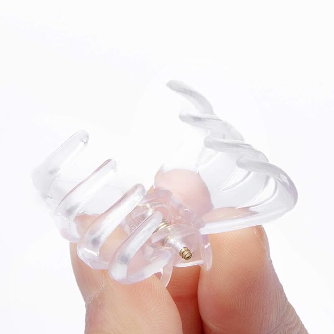 Cobahom 12 Pack Small Hair Claw Clips 1.2 Inch Plastic Hair Clips for Thin Hair No-Slip Mini Hair Clips Hair Styling Accessories for Women and Girls, Black, Brown and White