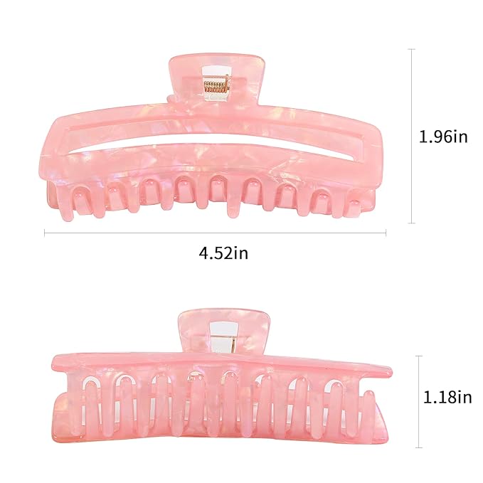 Jayongnee Nonslip French Large Hair Clips for Women Girls, Strong Hold Hair Jaw Clamps for Thin/Medium Thick Hair