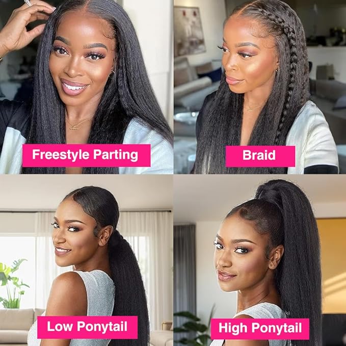 Invisi Edge Clip In Hair Extensions Human Hair 2 Pack 240g 16pcs Kinky Straight Invisible Clip Ins For Women Full Head Injected Clip Ins Remy Human Hair Extensions Natural Color 22inch