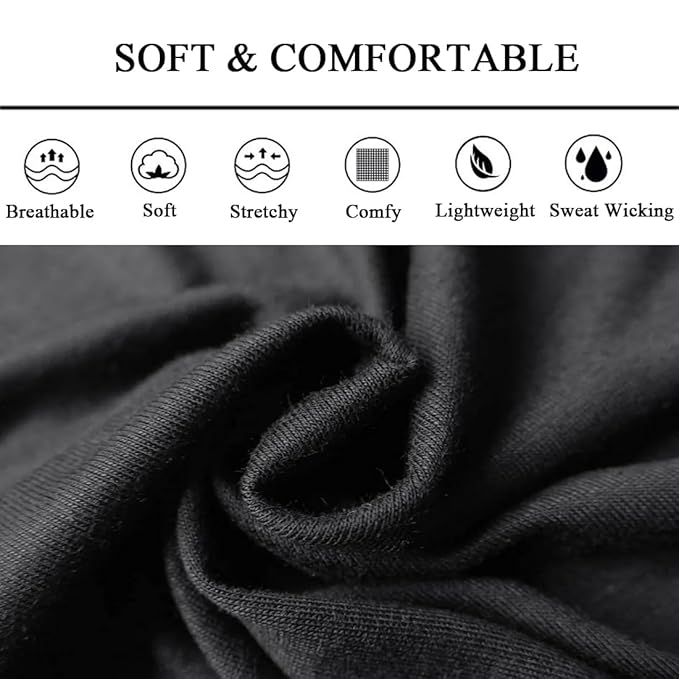 Headbands For Women 12 Pack Sweat Headband Yoga Black White Elastic Head Bands Women’s Hair Band Workout Hairbands Accessories