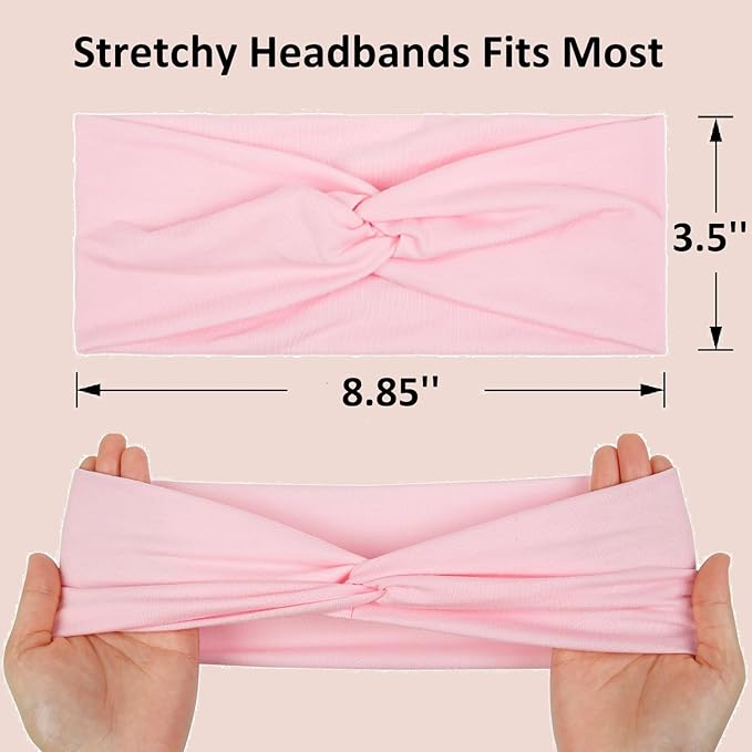 TERSE Headbands for Women Non Slip: Twist Head Bands for Women's Hair Trendy Solid Color