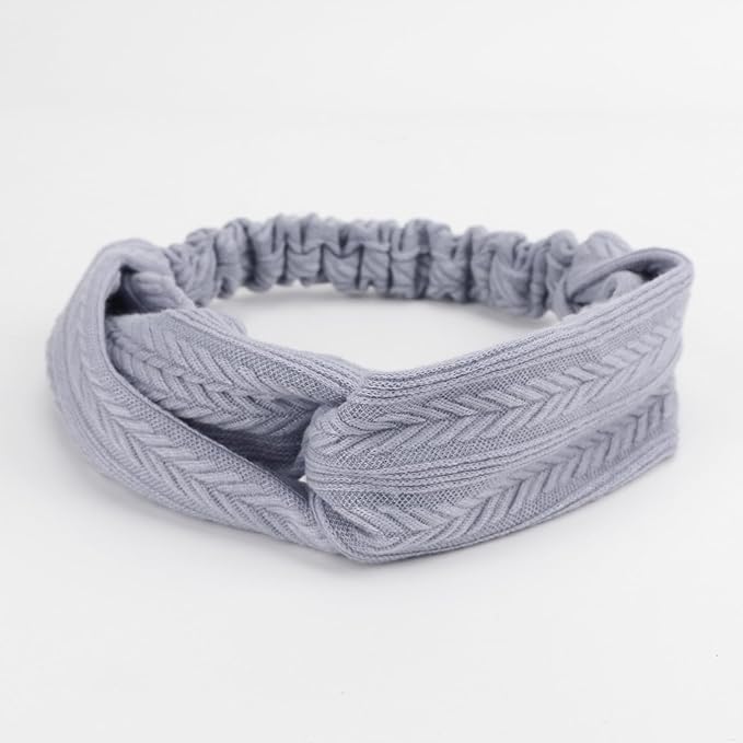 Elastic Knotted Headbands for Women Wheat Pattern Cloth Head Hair Bands for Women's Hair Non Slip Boho Wrap Twisted Hair Accessories