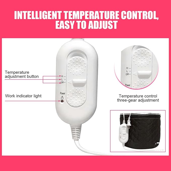 3 Gear Adjustment Hair Steamer, Heat Cap, Steam Cap Suitable for Improving Dry, Frizzy and Split Hair and Repairing Damaged Hair Quality