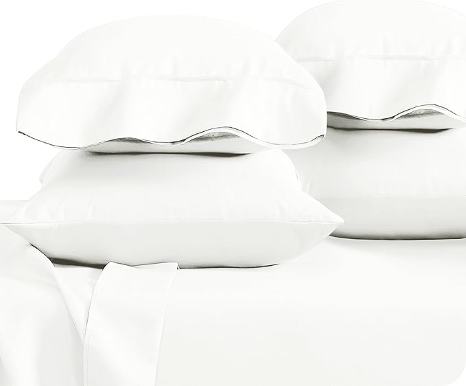 Bare Home Microfiber Bulk Pillow Cases - King Set of 4 - Cooling Pillowcases - Double Brushed - Ivory Pillowcases 4 Pack - Easy Care (King - 4 Pack, Ivory)