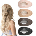 Flat Hair Claw Clips for Women,Matte Medium Hair Clips for Thick & Thin Hair- Comfortable Everyday Use for Office, Yoga, Party & Casual Styling (4PCS J)