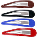 LONEEDY Pack of 10 Large Metal Stoving Varnish Hair Snap Clips,3.5 inch Long No-slip Hair Clips Barrettes For Women and Girls (Mixed color)
