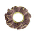 2 Pcs Soft Fabric Scrunchies for Hair,3.9 inch Medium Elastic Hair Ties Ropes Crochet Knit Silky Scrunchie for Women-Light Purple