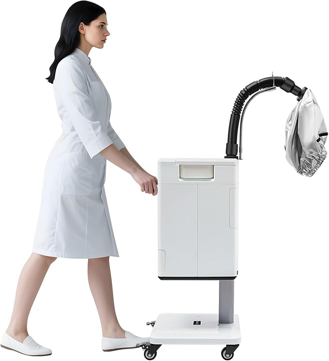 Nano Hair Steamer Machine Processor, Professional Hair Dryer, 500W Professional Hair Treatment Machine for Hair Drying, Heating, Perm Styling Salon SPA (500W Style2)