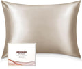 Adubor 100% Silk Pillowcase - Mulberry Silk Pillow Cases, 23 Momme 6A Grade Fibers, Silk Pillow Case for Hair and Skin Health, with Hidden Zipper (Standard 20''×26'', Beige, 1PC)