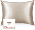 Adubor 100% Silk Pillowcase - Mulberry Silk Pillow Cases, 23 Momme 6A Grade Fibers, Silk Pillow Case for Hair and Skin Health, with Hidden Zipper (King 20''×36'', Beige, 1PC)