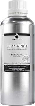 VINEVIDA Peppermint Essential Oil - 32 oz - Undiluted - DIY Candle Scents - Bulk for Soap Making & Skin Safe