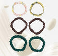 6 Pack 100% Muberry Silk Scrunchies for Women Luxury Hair Ties,No Damage Gentle Hair Bands,Ponytail Holders Silk Hair Ties for Thick and Thin or Curly Hair