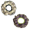 2 Pcs Soft Fabric Scrunchies for Hair,3.9 inch Medium Elastic Hair Ties Ropes Crochet Knit Silky Scrunchie for Women-Mixed Color 3