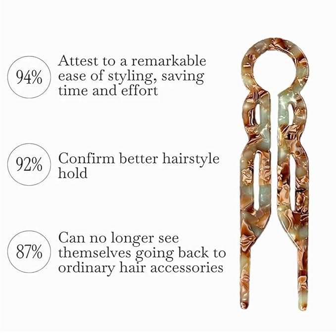 Prestige French Hair Pins, Acetate Leopard Print Hair Pin for Women,Suitable for All Hair Types (Multicolor-A-4PCS)