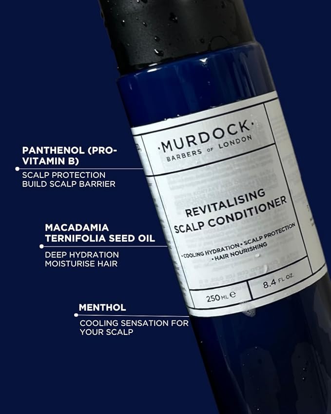 Murdock London Revitalising Scalp Conditioner | Scalp Protection, Hair Nourishing | Made in England | 250ml