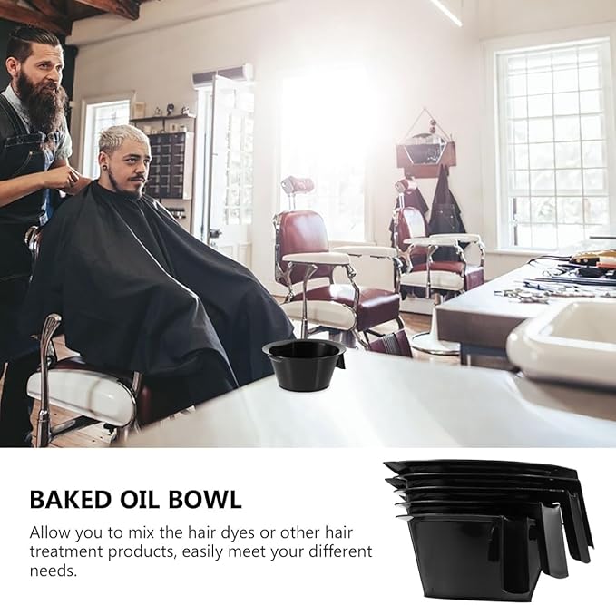 5PCS Professional Hair Dye Bowls Set Stackable Mixing Bowls for Hair Coloring for DIY Treatments and Salon Use
