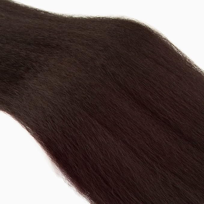 Brown Human Hair Bundles Color 4 Kinky Straight Bundles 22 24 26 Inch Peruvian Grade 8A Virgin Remy Hair Extensions Niegmeag Hair Double Weft Chocolate Brown Hair Weave