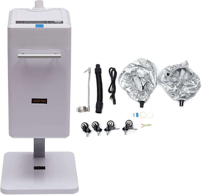 110V 500W Multifunctional Anion Hair Dyeing Machine, Nano Hair Steamer/Hair Oil Machine Stand Up Base Salon Spa Equipment Vertical Nano Steamer (US Stock)