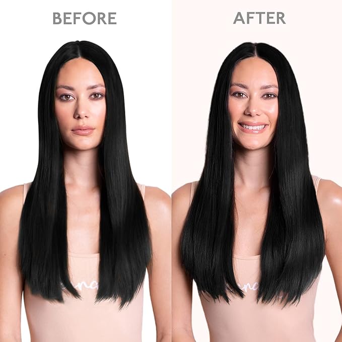 WENNALIFE Clip in Hair Extensions Real Human Hair, 18 Inch 120g 7pcs Jet Black Hair Extensions Clip in Human Hair Remy Clip in Hair Extensions Natural Human Hair Extensions Double Weft