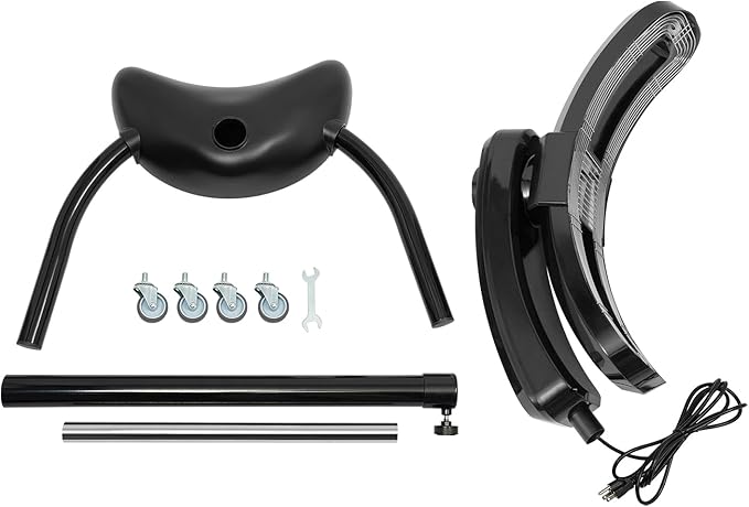 Hair Steamer Professional Hair Salon Steamer,40-70℃/104-158℉,Hair Steamer with Temperature and Time Adjustment,Hair Color Treatment Processor with Wheels,Portable Standing Dryer for Home(Black 950w)