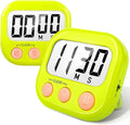 2 Pack Kitchen Timers Loud Ring Digital Timers for Cooking Magnetic Green