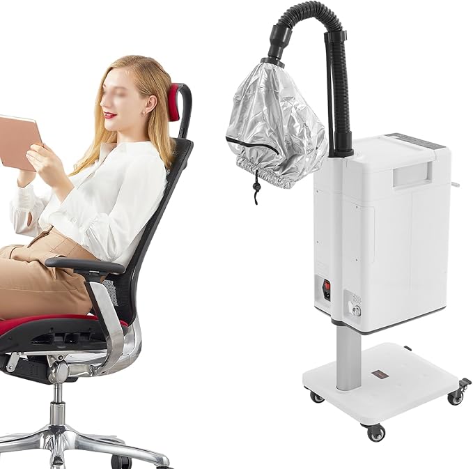 Nano Hair Steamer Machine Processor, Professional Hair Dryer, 500W Professional Hair Treatment Machine for Hair Drying, Heating, Perm Styling Salon SPA (500W Style1)