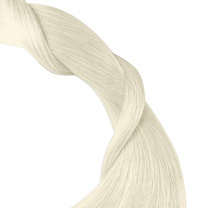 YoungSee Blonde Tape in Hair Extensions Human Hair Tape in Extensions Platinum Blonde Hair Extension Tape-in Blonde 14 Inch 50g Tape-in Extension Remy Human Hair 20pcs Glue in Extension for Wedding