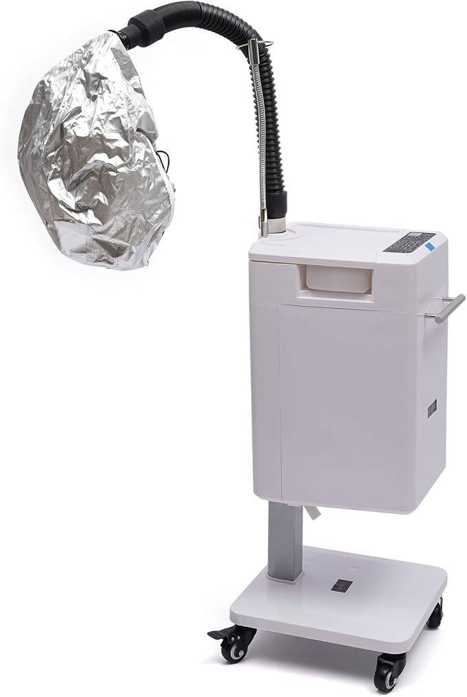 500W Professional Hair Steamer Multifunctional Nano Hair Steamer Hooded Anion Hair Color Processor Stand Up Hair Care Repairing Dyeing for Salon Spa Beauty Care Equipment