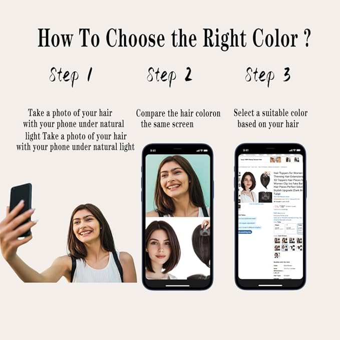 2025 NEW No Clips Hair Toppers for Women with Thinning Hair 360° 3D Macgic Makes Beauty More Convenient 3S Wear and Go Stylish Upgrade
