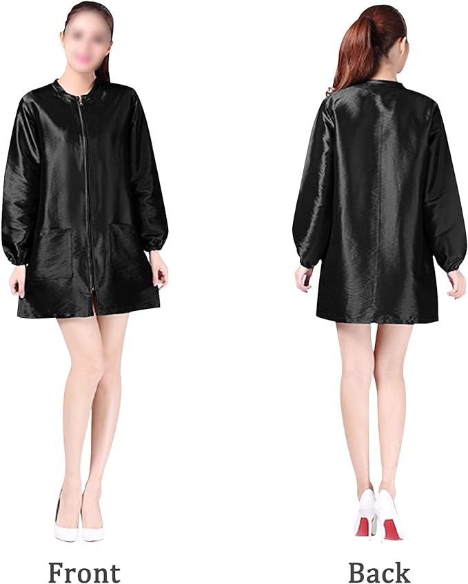 Polyester Fabric Salon Smock Professional Stylist Jacket Waterproof Haircut Cape Barber Apron