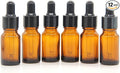 YIZHAO Amber Glass Dropper Bottle 10ml, Tincture Bottles with Glass Dropper, for Essential Oils, Aromatherapy, Cosmetic, Laboratory, Pharmacy, Liquids, Travel –12 Pcs