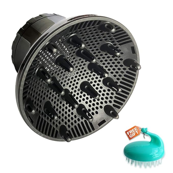 Hair Diffuser for 1.4"-2.6" Blow Dryers, Diffuser Hair Dryer Attachment, Professional Hair Diffuser for Curly Wavy Long Thick Hair