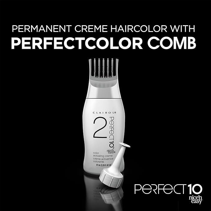 Clairol Nice'n Easy Perfect 10 Permanent Hair Dye, 5 Medium Brown Hair Color, Pack of 1