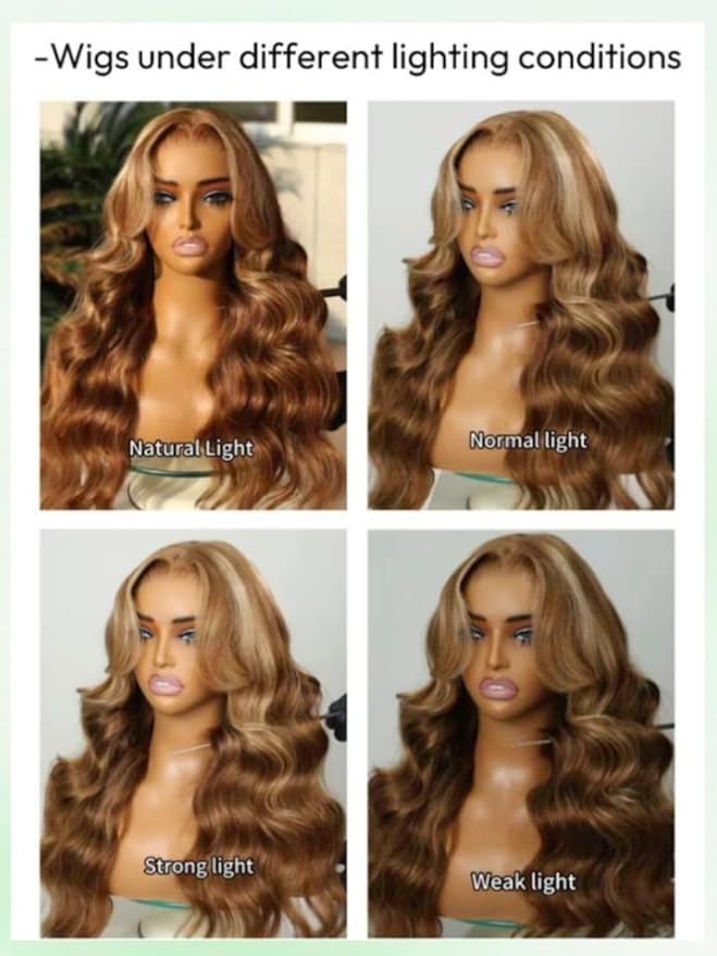 KLAIYI Wear And Go Glueless Wig Bye Bye Knots 13x4 Precut Lace Front Wigs Human Hair Ombre Highlight Blonde Body Wave Wig Pre Bleached Pre Everything Pre Plucked with Baby Hair 3S Ready to Wear 26Inch