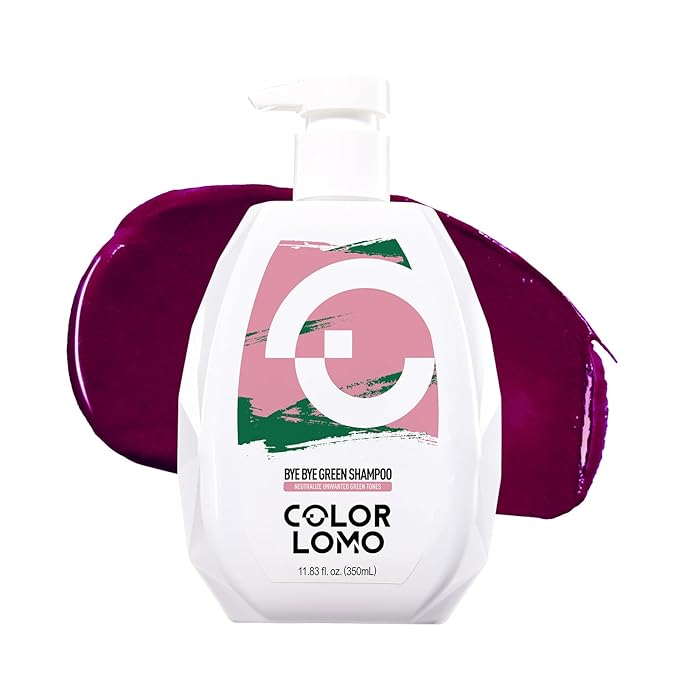 Bye Bye Green Shampoo, Neutralizes Unwanted Green Tones, Sulfate Free, Color Correct For Blonde, Bleached or Light Brown Hair, 11. 83 Fl Oz
