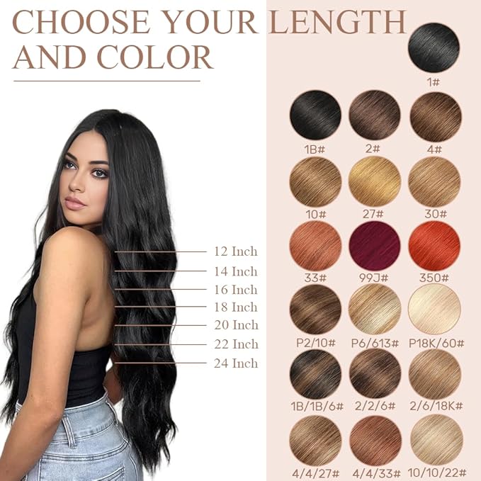 Tape in Hair Extensions Human Hair 16 Inch 20pcs Invisible Tape ins Real Human Hair Chestnut Brown to Mixed Dirty Blonde Remy Seamless Injected Tape Extensions