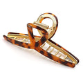 Large Claw Clips - Metal Hair Clips for Women - Gold Claw Clip for Thick Hair - Strong Hold Big Claw Clips for Women Girls - Orange
