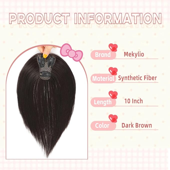 Hair Toppers for Women with Thinning Hair Extensions 360° 3D Toppers Hair Pieces for Women Clip Ins Fake Bangs Hair Pieces Perfect Solution for Stylish Upgrade