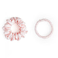 22 Momme 100% Mulberry Silk Scrunchies (2 Pack, Light Pink), Well- Hold Elastic for No-Damage, 6A, Soft Hair Ties, Reduces Frizz & Breakage, OEKO-TEX Certified