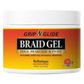 GRIP N GLIDE Braiding Gel Maximum Hold for LOC & Twist - No Flaking, No Whitening, Fast Drying, High Shine, Cool & Refreshing, Long Lasting Hold (5 oz)
