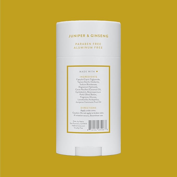 Native Deodorant Juniper and Ginseng - 2.65oz