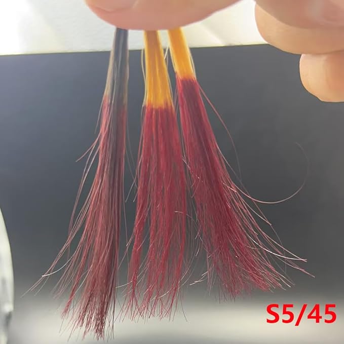 PureStyle 100g Professional Permanent Hair Color Dye Cream Ammonia Free, Long Lasting Brown Red Color, Natural Shine, For All Hair Types Easy At Home Application (S5/45 Brown Red)