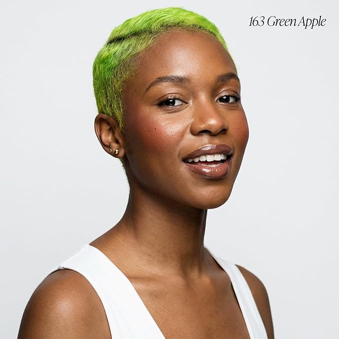 Adore Semi Permanent Hair Color (163 Green Apple) | Vegan & Cruelty-Free Green Hair Dye | No Ammonia, No Peroxide, No Alcohol | 4 Fl Oz Each (Pack of 2)