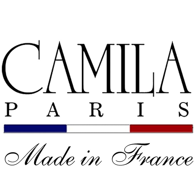 Camila Paris CP3884 French Hair Barrette Clip Handmade Oval Brown, Strong Hold Grip Hair Clips for Women, No Slip Rubberized Metal Closure, Durable Styling Girls Hair Accessories, Made in France