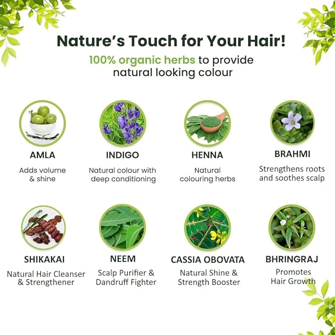 100% Organic Henna Hair Color – Natural, Chemical-Free Hair Dye for Rich, Vibrant Color & Gloss – Grey Coverage, Safe for All Hair Types, Vegan Non-Toxic, Herbal Hair Treatment (LIGHT BROWN)