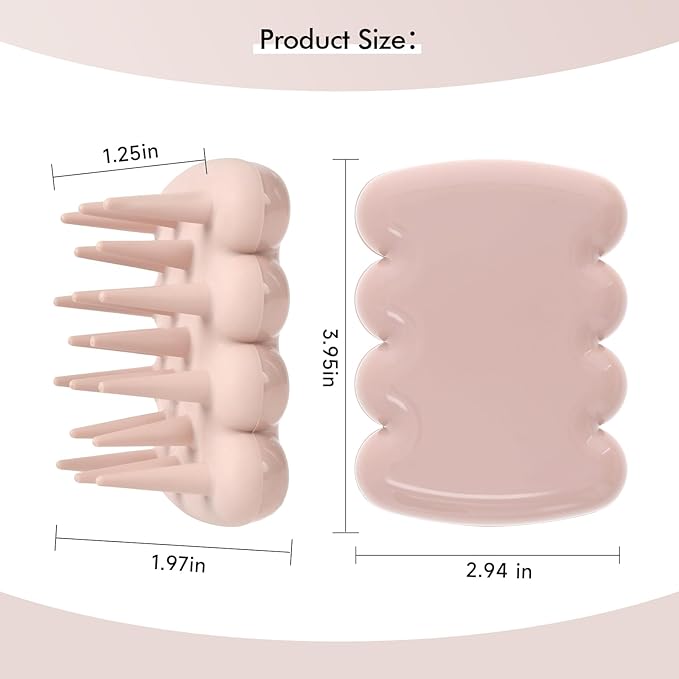 Luxury Shampoo Brush, Scalp Massager and Exfoliator Features Soft Bristles to Aid in Dandruff Relief, Increase Circulation, Stimulate Hair Growth for Healthy Looking Hair