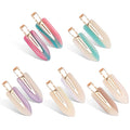 KesaPlan 10PCS No Bend Hair Clips, Acrylic Resin No Crease Hair Clips for Styling, Colorful Creaseless Flat Duckbill Hair Barrette for Makeup Hairstyle Accessories for Women Girls Gifts