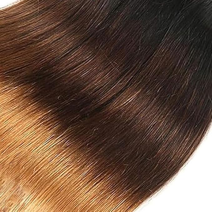 28 30 32 Inch Ombre Bundles Human Hair Color 27 Straight Bundles Peruvian Unprocessed Virgin Remy Hair Extensions Double Weft Real Blonde Bundle Hair Weave